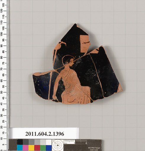 Terracotta fragment of a skyphos (deep drinking cup)