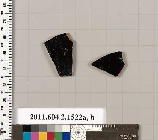 Terracotta fragments of skyphoi (deep drinking cups)