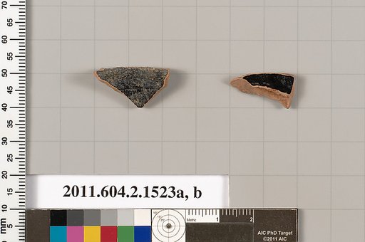 Terracotta fragments of skyphoi (deep drinking cups)