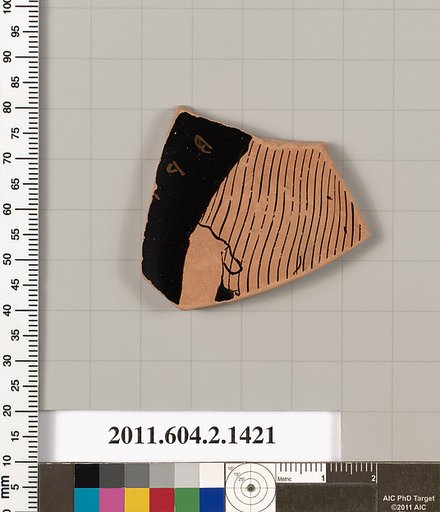 Terracotta fragment of a skyphos (deep drinking cup)?