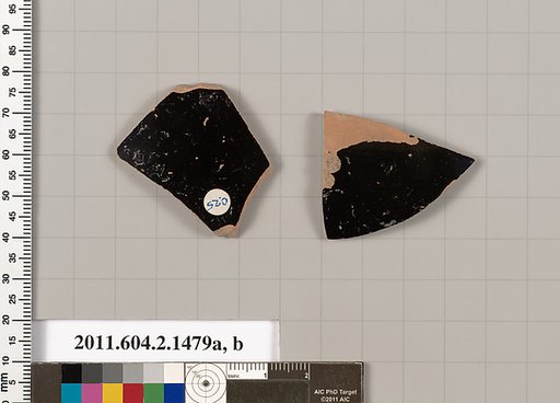Terracotta fragments of skyphoi (deep drinking cups)