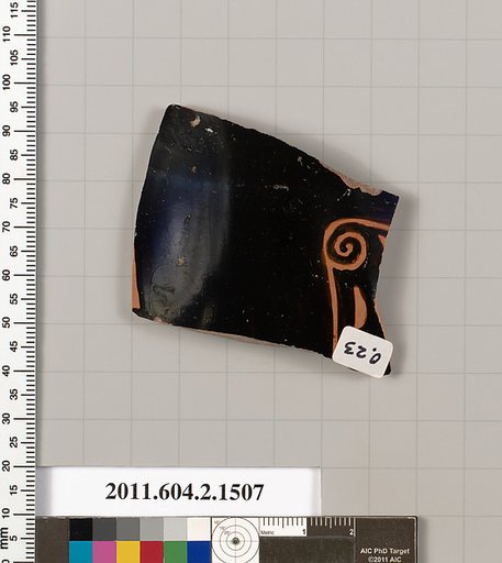 Terracotta fragment of a skyphos (deep drinking cup)