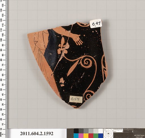 Terracotta fragment of a skyphos (deep drinking cup)