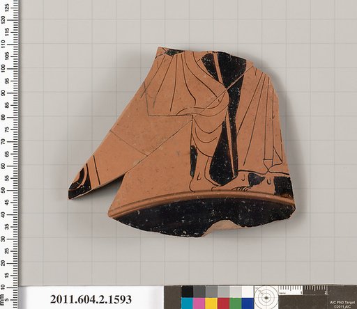 Terracotta fragment of a skyphos (deep drinking cup)