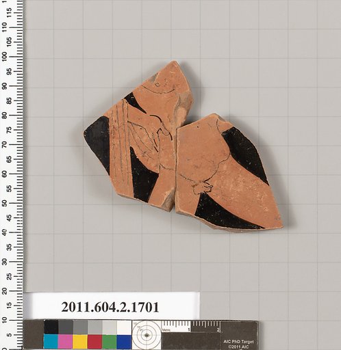 Terracotta fragment of a skyphos (deep drinking cup)