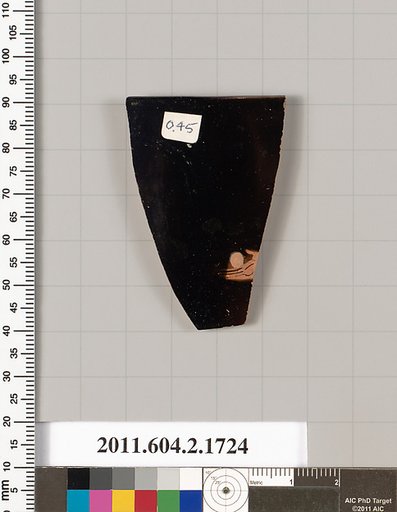 Terracotta rim fragment of a skyphos (deep drinking cup)