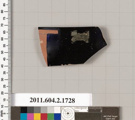 Terracotta rim fragment of a skyphos (deep drinking cup)