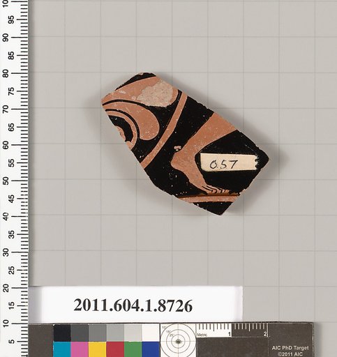 Terracotta fragment of a kylix (drinking cup)
