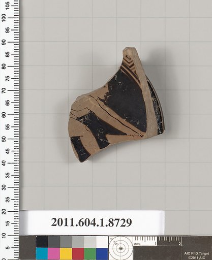Terracotta fragment of a stemless cup