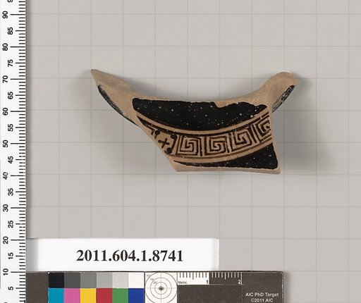 Terracotta fragment of a stemless cup