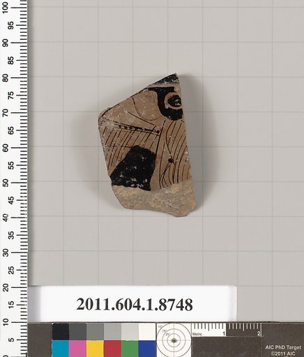 Terracotta fragment of a kylix (drinking cup)