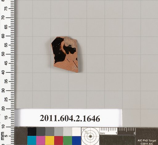 Terracotta rim fragment of a skyphos (deep drinking cup)