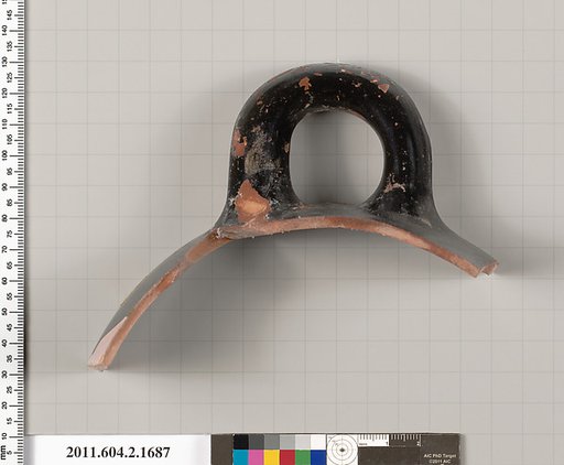 Terracotta fragment of a skyphos (deep drinking cup)
