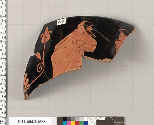 Terracotta fragment of a skyphos (deep drinking cup)