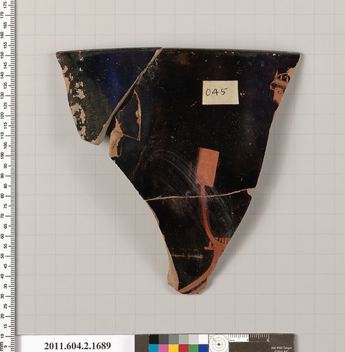 Terracotta fragment of a skyphos (deep drinking cup)