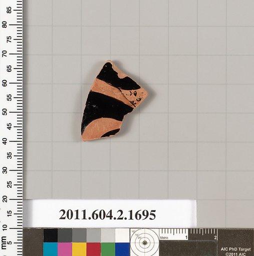Terracotta rim fragment of a skyphos (deep drinking cup)