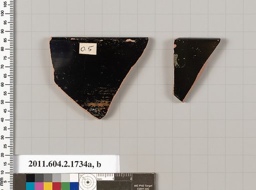 Terracotta rim fragments of skyphoi (deep drinking cups)
