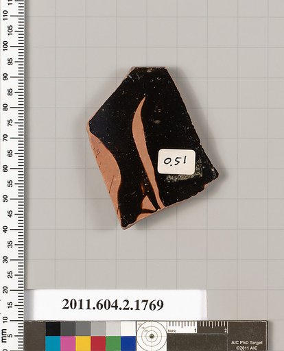 Terracotta rim fragment of a skyphos (deep drinking cup)