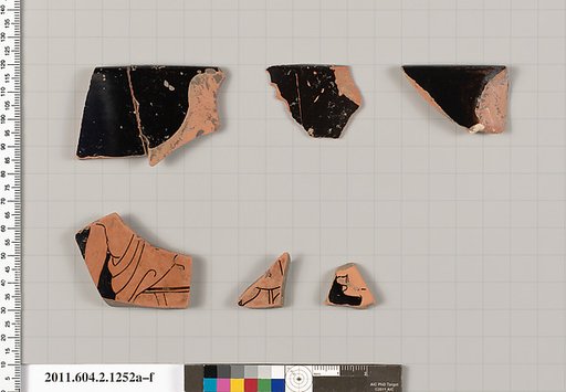 Terracotta fragments of a skyphos (deep drinking cup)