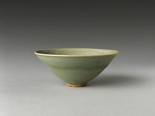 Bowl with plum blossom and crescent moon