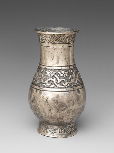 Bottle with dragon frieze