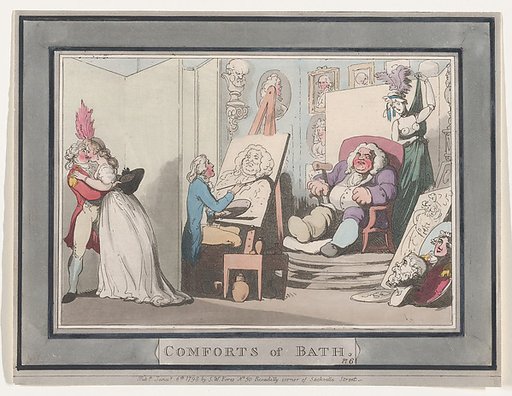 Comforts of Bath, Plate 6