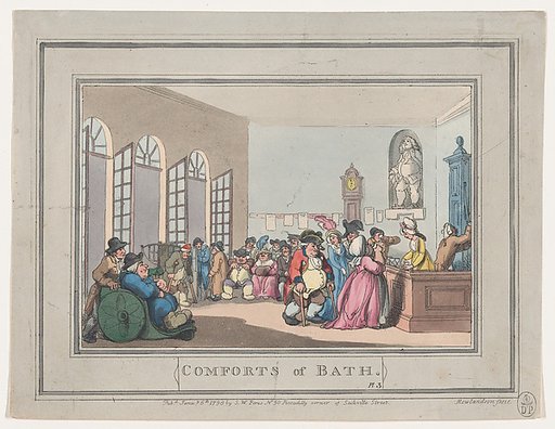 Comforts of Bath, Plate 3