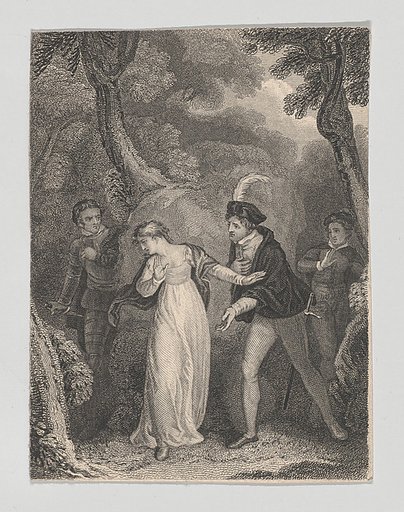 Silvia, Proteus, Valentine and Julia (Shakespeare, Two Gentlemen of Verona, Act 5, Scene 4)