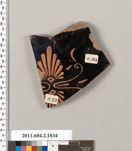 Terracotta fragment of a skyphos (deep drinking cup)