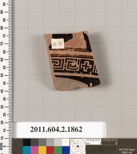 Terracotta fragment of a skyphos (deep drinking cup)