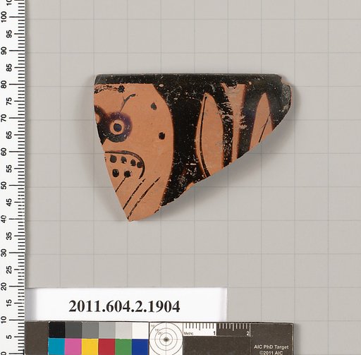 Terracotta fragment of a skyphos (deep drinking cup)
