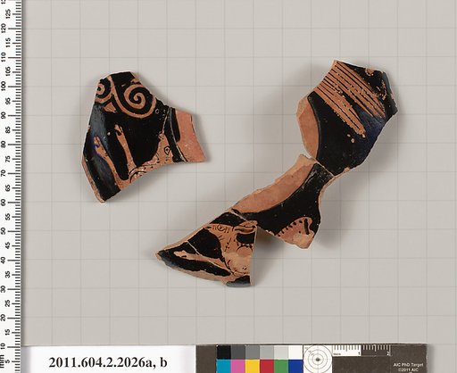Terracotta fragments of a strainer