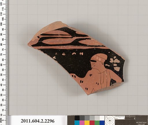 Terracotta fragment of a bell-krater (bowl for mixing wine and water)