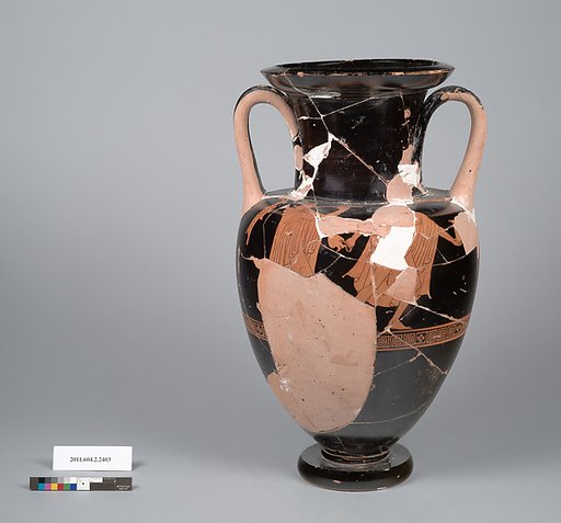 Terracotta fragment of a Nolan neck-amphora (jar)