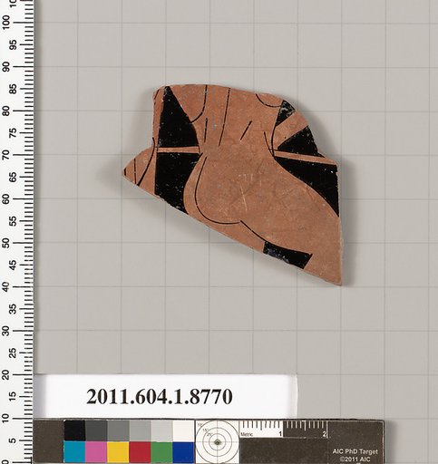 Terracotta fragment of a kylix (drinking cup)