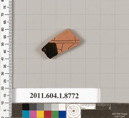 Terracotta fragment of a kylix (drinking cup)