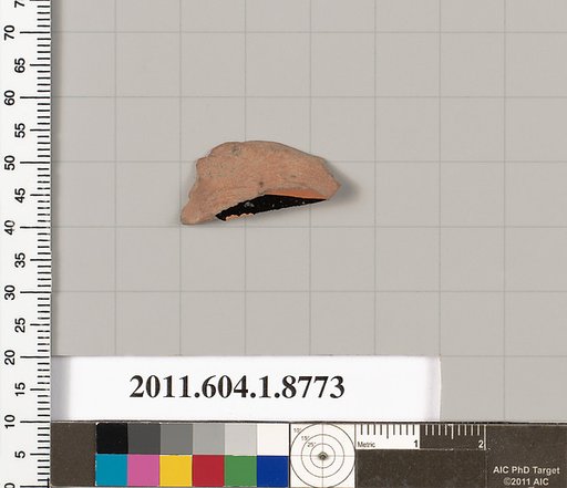 Terracotta fragment of a kylix (drinking cup)