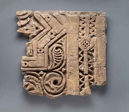 Fragment of a Carved Panel with Stars