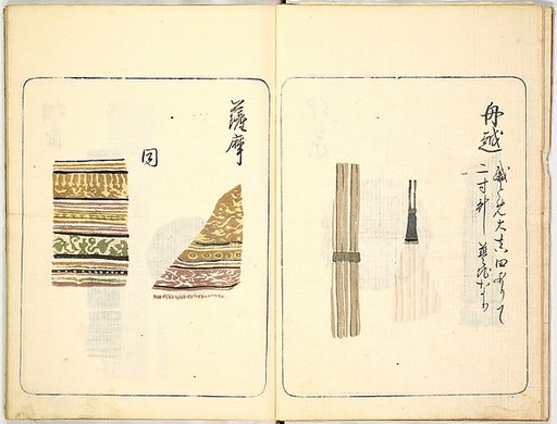 Kokon meibutsu rui shū, Vol. 2 (examples of old textile designs)