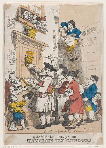Quarterly Dunns, or Clamorous Tax Gatherers
