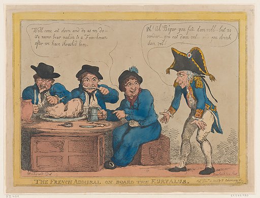 The French Admiral on Board the Eryalus