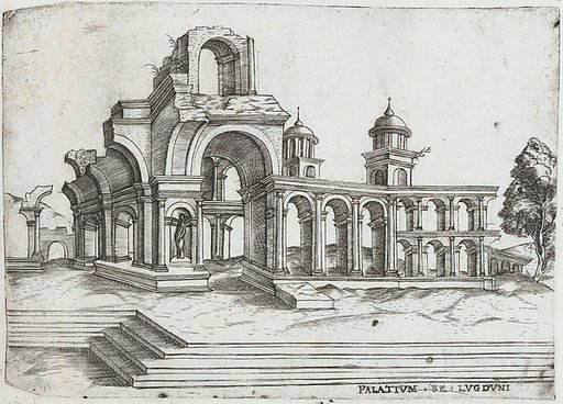 [Templum Saturni - State before name], from a Series of Prints depicting (reconstructed) Buildings from Roman Antiquity