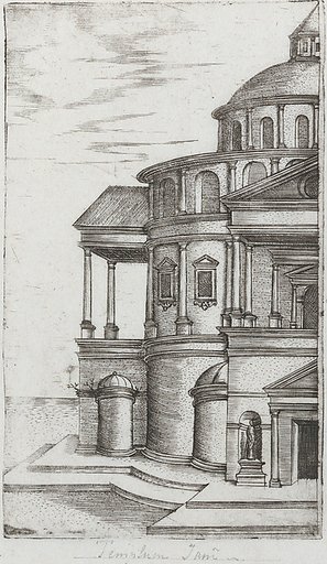 Palatium Se Lugduni [Later changed to Termae Antoniae Imp], from a Series of Prints depicting (reconstructed) Buildings from Roman Antiquity