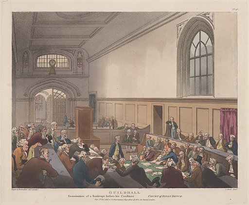 Guildhall, Examination of a Bankrupt before his Creditors