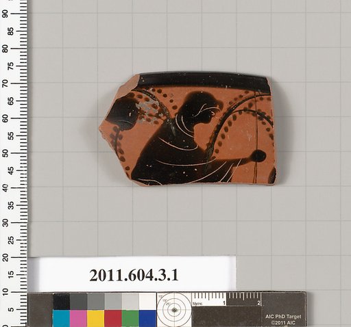 Terracotta rim fragment of a skyphos