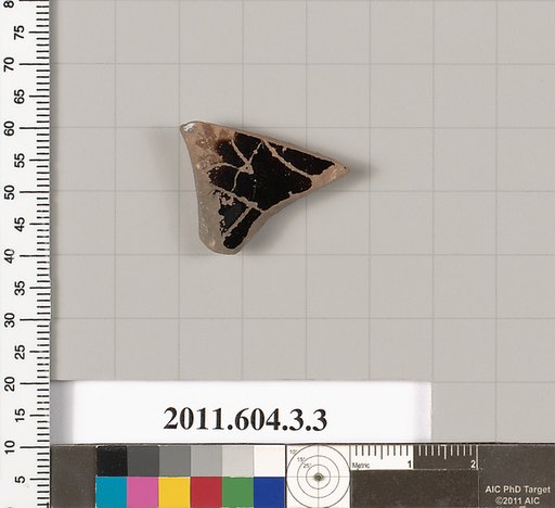 Terracotta fragment of a kylix (drinking cup)