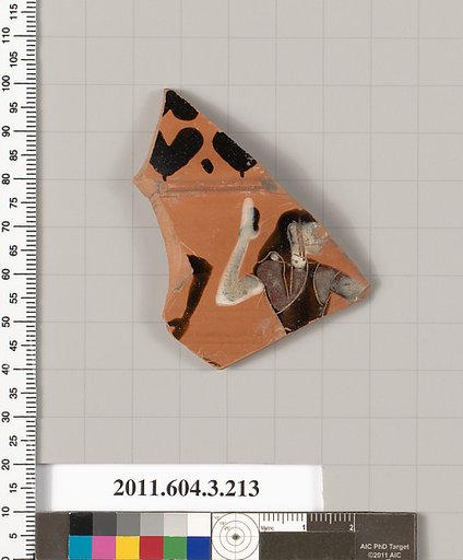 Terracotta fragment of a neck-amphora of Nicosthenic shape (jar)