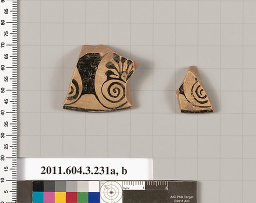 Terracotta fragments of a neck-amphora of Nicosthenic shape (jar)?