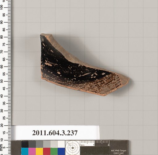 Terracotta fragment of a neck-amphora of Nicosthenic shape (jar)