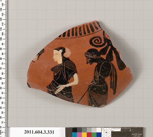 Terracotta fragment of a neck-amphora (jar)